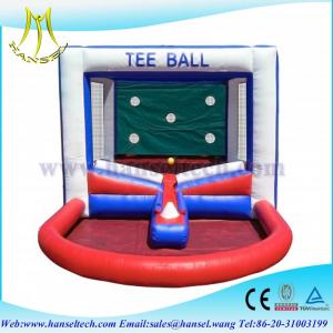 China Hansel Popular inflatable Tee ball games for kids inflatable kids ball games supplier