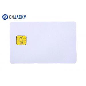 China Credit Card Size Contact IC RFID Smart Card SLE4442 Chip White Blank PVC supplier