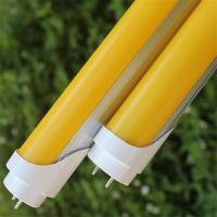 China Anti UV T8 LED Tube Light 18W 4FT Industrial Yellow Light Frosted / Clear PC Cover on sale