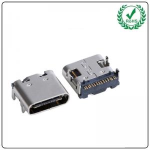 MID Mount USB Type C Female Connector , 16Pin SMT Type USB C Receptacle