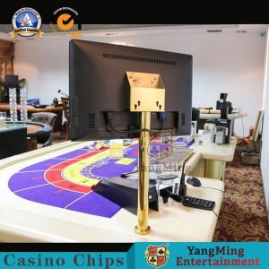 China HD LCD Display Poker Table Support Stand Holder Titanium Yellow Display Stand supplier