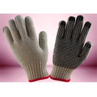 China Cotton / Polyester Working Hands Gloves Flexible Shell Weight 550g Per Dozen on sale