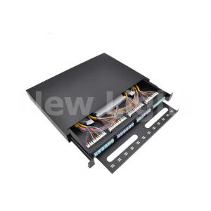 China 96 Core LC  Fiber Optical Patch Panel FTTH Distribution Box Stainless Steel supplier