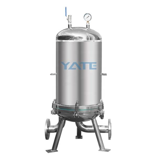 Stainless Steel Cartridge Filter Housing with 0.6Mpa Working Pressure and 0.2 μm Filtration Precision for Liquid Filtration