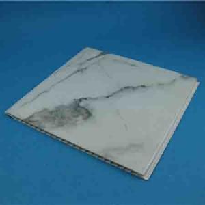 China Waterproof Pvc Wall Panel White And Black Marble For Kitchen supplier