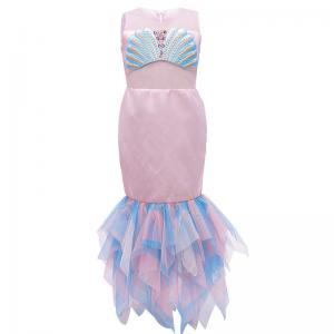 China Mermaid Princess Dress Girls Cosplay Costumes Summer Children'S Clothing supplier