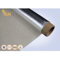 China Silver Heat Reflective Aluminum Fiberglass Cloth For Flexible Hose Fabricating Purpose on sale