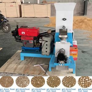 Diesel Electric Floating / Sinking Fish Feed Extruder Machine for shrimp crab Tilapia