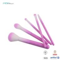 China 5Pcs Purple 100% Synthetic Hair Makeup Brush Set With Plastic Handle on sale