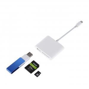 China SD TF Card Slot Lightning Adapter Cable supplier