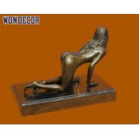 China Nude Statue Woman Bronze Statues Sculpture Indoor Desktop Decoration on sale
