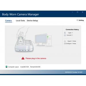 China Data Uploading Body Worn Camera Software FTP protocol For USB HUB supplier
