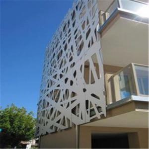 Color Painted Powder Coated Aluminum Perforated Wall Panels for cladding or partition