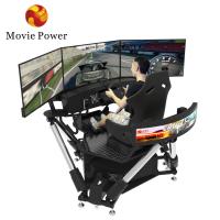 China Portable 3 Screen Driving Simulator 6 DOF Racing Cars Arcade Dynamic Motion Drive Equipment on sale