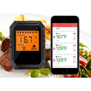 Digital Food Wireless Bluetooth BBQ Thermometer For Grill Oven Stainless Steel Probe
