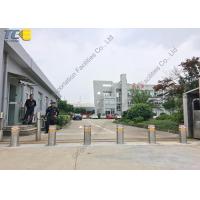 China Metal Traffic Electric Rising Bollards Remote Control High Security Sliver Color on sale
