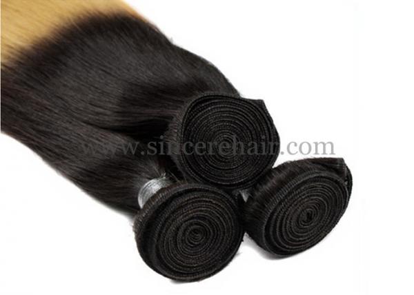 18" Ombre Hair Extensions Weaving Weft for Sale, 45 CM 100 Gram Straight OMBRE