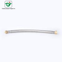 China Brass Nut 18 Inch SS304 SS Wire Braided Flexible Hose on sale