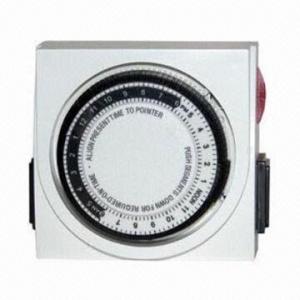 China Programmable 24 hours mechanical timer, 15 minutes minimum setting, 48 on/off programs/day on sale 