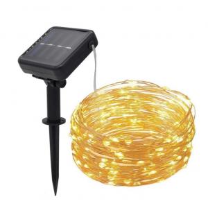 Solar LED Copper Wire String Light 100LEDs 200LEDs 10meters 20meters IP65 waterproof white warm white RGB string lights