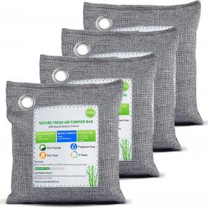OEM Odor Absorbing 4Pack x 200g Activated Charcoal Air Purifying Bags Bamboo Charcoal