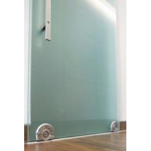 Ice Tempered Glass Door Sliding CE Certificate With Hardware Kit