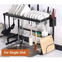 China 2 Tier Dish Dryer Rack Over Sink , 650mm Width Over The Sink Dish Rack 25 Inch ODM on sale