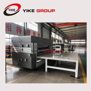 China Chain Feeder 2 Color Flexo Printing Machine , Corrugated Box Making Machine supplier