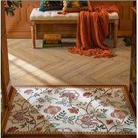 China PVC Flower Entrance Balcony Bathroom Waterproof Carpet Rectangle Shape on sale