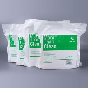 4x4 Inch Cleanroom Microfiber Wipes 180Gsm Class 1000 Disposable Rags For Cleaning 400Pcs Bags