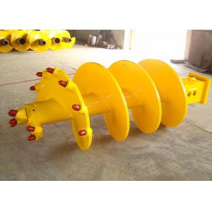 Single Screw 1250mm Height Rock Auger With 12pcs Teeth