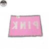 Pink Reverse Sequin Patch / Sequin Letter Patches Durable Cutomized Logo