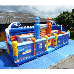 Plato Inflatable Amusement Park Blow Up Bouncy Castle Combo