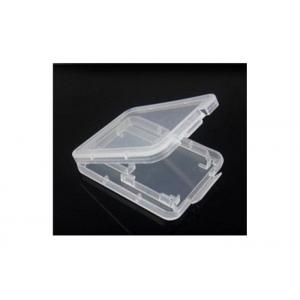 China 6.5g Clear Plastic Gift Boxes For SD Cards , Polypropylene Material Memory Card Case supplier