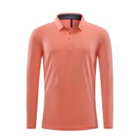 Polyester Turtleneck Logo Golf Polo Shirts Quick Dry Long Sleeve Shirts Mens