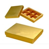 China Metallic Food Gift Box Packaging Empty Chocolate Boxes With Insert on sale