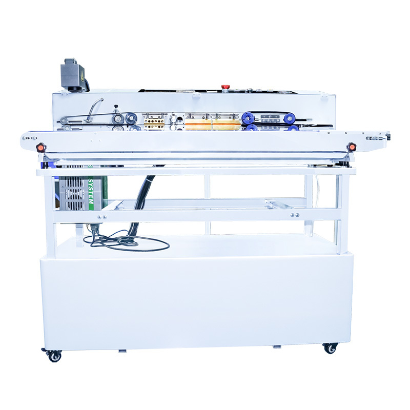 China CSM-810 Vertical Band Sealer Laser Coder Foil Film Food Packaging wholesale