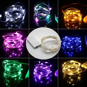China Mini LED String light 2M Silver Wire Fairy Lights for Garland Home Christmas Wedding Party Decoration Powered by CR2032 supplier