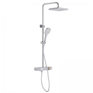 Chrome Hand Shower Mixer Set Shower Systems With Rain Shower Head 3 Functions Handheld