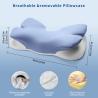 China 1.36kg Contoured Memory Foam Pillow Support Level Neck And Head Washable Cover Yes wholesale
