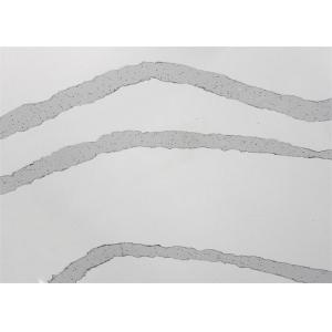 Artificial Marble Slab , Quartz Countertop Slabs White Calacatta Stone For Countertop