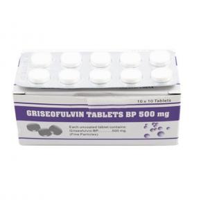 Dermatosis Medicines  Griseofulvin Tablets 500MG BP / USP /CP Standard 10*10's / Box