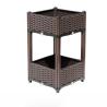 China Capa multi tridimensional elevada rectángulo de la caja plástica del plantador del balcón wholesale