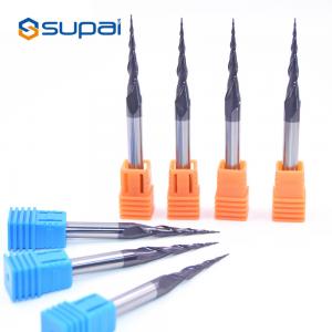 China 2 4 Flute Carbide Tapered End Mills 30 Degree / Ball Nose Milling Cutter supplier
