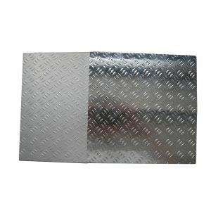 China 3mm 4mm 5mm Aluminum Checkered Plate Alloy With PVC Film Covered supplier