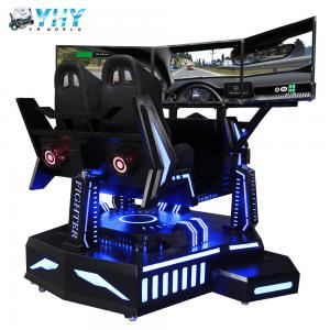 China 2 Seat 3 Screen Racing Simulator 3KW Power Arcade Machine F1 Game Racing Seat supplier