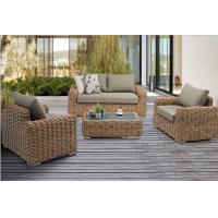 China Modern Luxury Outdoor Furniture Set Hotel Garden Wicker Rattan Sofa Set on sale