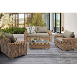 Rotin en osier Sofa Set de meubles d'ensemble de jardin extérieur de luxe moderne d'hôtel