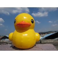 China Attractive Inflatable Yellow Duck With Waterproof 0.55mm PVC Tarpaulin on sale