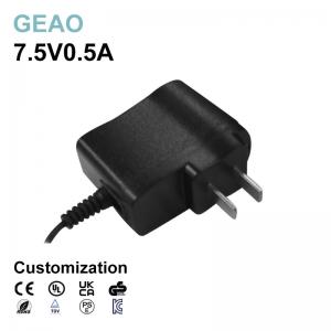 China 2.5W 0.5A 7.5V Wall Mount Power Supply Electric Adapter With 1 Year Warranty supplier